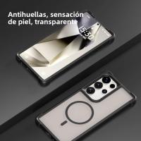 Funda De Teléfono Magnética Para Samsung S25 Ultra S23 S24 Ultra plus Anti Caída En Cuatro Esquinas Color Sólido Compatible Con Magsafe Resistente Al Choque Y a Las Manchas - details 3
