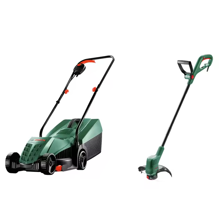 Bosch - Pack Cortacésped EasyRotak 32-235, 1200W 32cm + Cortabordes EasyGrassCut 23, 280W 23cm - 1