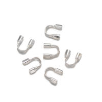 100pcs Protectors De Hilo En Forma De U Clavos De Conexión Para DIY Pulseras Collares Accesorios De Joyería De Metal - details 6