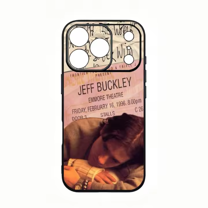 Funda De Teléfono Para iPhone Satinada Y Brillante J-Jeff Buckley Guitarra Y Cantante Colorido Regalo Great Compatible Con 12-17 Air plus pro Max - 1