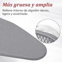 T-LoVendo Tabla de Planchar Grande y Plegable con Altura Regulable Desde 70 a 90cm | 120x35cm | Estructura metálica | Soporte de Plancha Antideslizante | Funda rellena de algodón Resistente al Calor | Ligera - details 3