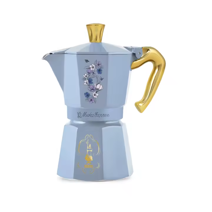 BIALETTI OFFICIAL STORE - Moka Express Bridgerton Royal Collection 3 tacitas y 6 tacitas - Producto 100% Auténtico con Código de Barras y Lote - 1