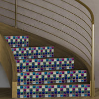 Papel Tapiz De Mosaico Impermeable Autoadhesivo 3D Para Cocina Baño Decoración Del Hogar Adhesivo De Pared PVC Clásico - details 5