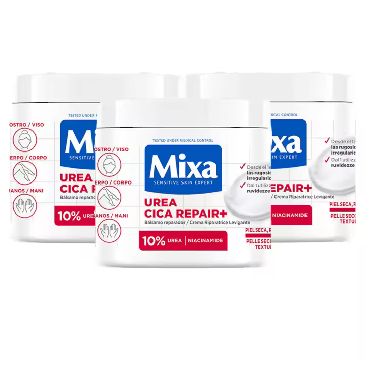 MIXA | Crema corporal y/o loción corporal de Urea Cica Repair+ para piel muy seca. - 1