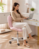 LUTODY - Silla de oficina, Silla escritorio juvenil, Silla Gaming, Silla giratoria 360º, Ergonómica, Asiento de polipiel, Regulable, Estilo nórdico, Para despacho y hogar - details 5