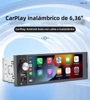 BQCC F6031W Reproductor MP5 Para Coche 6.36" IPS Con FM AUX TYPE-C USB RDS Radio Mirrorlink BT Android AUTO/CarPlay Estéreo De Coche - details 0