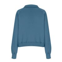 Nueva Sudadera De Mujer Con Capucha Cuello Erguido Otoño Invierno Color Sólido Fleece Manga Larga Bolsillos Cierre Media Pullover Suave - details 96
