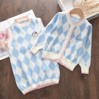 Conjunto De Ropa De Niña Melario Princesa Cartoon Suéteres Y Abrigos Con Volante 2PCS Ropa De Invierno Para Niñas Talla 4-6Años - details 15