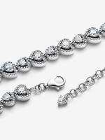 Pandora - Pulsera Halo Hearts - Plata de ley - details 0