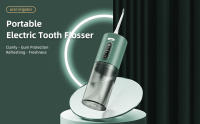 Limpiador de dientes, irrigador dental, irrigador recargable, irrigador bucal conveniente, con 5 boquillas, ajuste de niveles múltiples, resistencia al agua IPX7 diaria, batería de larga duración, adecuado para el hogar y los viajes - details 0