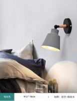 Lámpara De Pared Moderna Minimalista Nórdica En Madera Sólida Para Dormitorio Lámpara LED Macaron Creativa Para Sala De Estar Pasillo Y Cama - details 7