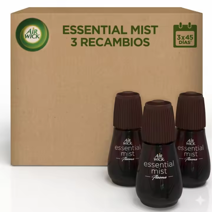 Air Wick Ambientador Essential Mist Difusor Aroma Lavanda 3 Recambios - 1