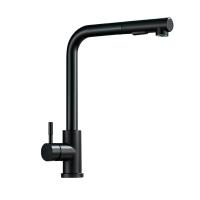 Grifo negro extraíble para fregadero de cocina, mezclador de agua fría y caliente de acero inoxidable, boquilla de pulverización, 2 modos, Flexible - details 3