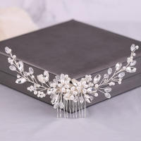 Peine De Perlas Para Novias Y Vestidos Formales Adorno De Cabello Con Diamantes Estilo Europeo Y Americano Decorativo Para Fiestas - details 5