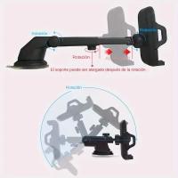 Soporte Universal Para Teléfono Móvil 360° Giratorio VIKEFON 2023 Adhesivo Para Parabrisas Y Tablero De Coche Compatible Con iPhone Samsung Xiaomi - details 11