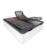 Pack Canapé Articulado Eléctrico de Madera con Doble Lecho | 5 Planos, 2 Mandos Independientes y 2 Colchones Grafeno Visco Jade | Gran Capacidad | Grupo Mamapla - details 0
