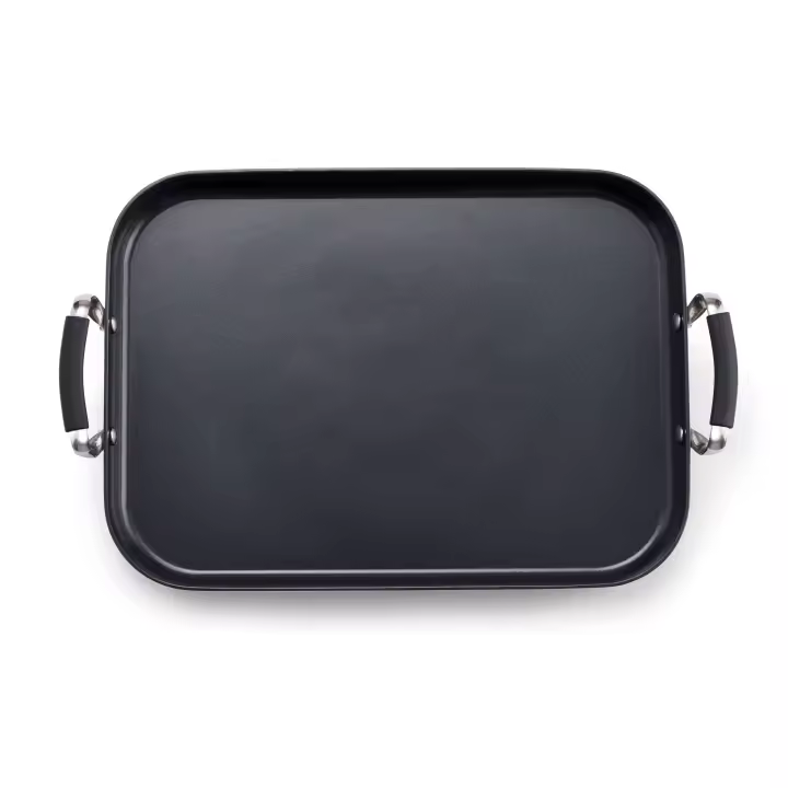 Plancha teppanyaki 32x23cm aluminio forjado inducción BERGNER - 1