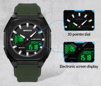 Reloj Deportivo Para Hombre SANDA Impermeable Con Pantalla Dual Luz Luminosa Militar Cuarzo Reloj Digital De Lujo Con Calendario Completo Resistente Al Choque - details 5
