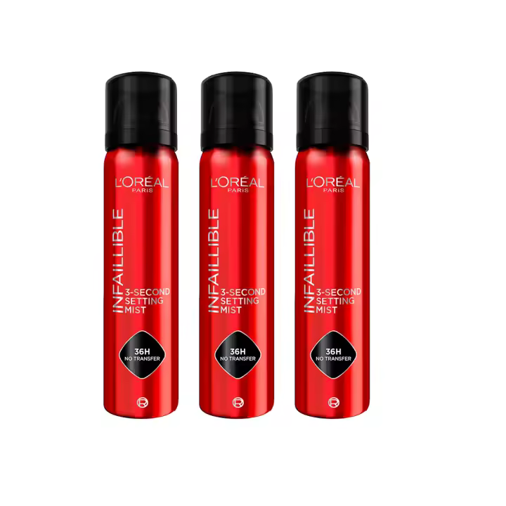 L’Oréal Paris | Pack Spray fijador Infaillible 36h de duración Water-proof y Oil-proof 2 unidades - 1