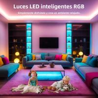 Fresnel LED RGB De Tira USB Luz Cambiante Bluetooth Control Remoto Música Sincronizada DIY Lámpara De Ambiente Para TV Pared Habitación Decoración De Hogar - details 1