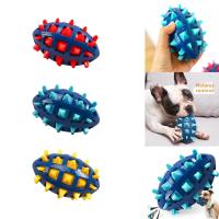 Juguete De Masticar Para Perros Grande Y Mediano Bola De Rugby De Goma Suave Resistente a Mordeduras Y Adecuado Para Juego De Sonidos - details 0