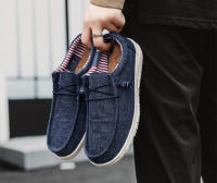 Zapatos De Lona Para Hombre Casual Transpirables Zapatos Planos Slip-On Talla Grande Hasta 47 Zapatos De Conducción Sin Tapa Anteojos - details 13