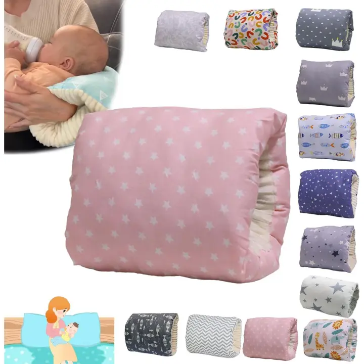 Acogedor Cuna de la Almohada, de Enfermería Brazo de Almohada, Acogedor Cuna del Brazo de Almohada, cojín de Lactancia, Almohada de Algodón Puro Plus de Terciopelo, Suave y Cómodo para Dormir Artefacto (1 pc I) - 1