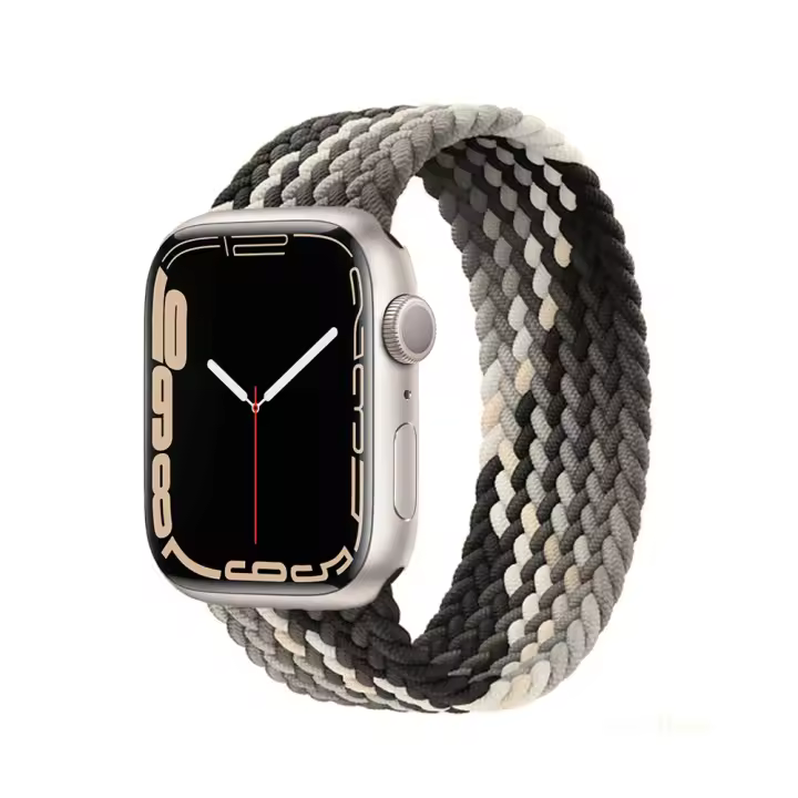 Correas compatibles con Apple Watch todas las series 38mm, 40mm, 42mm, 44mm pulseras solo loop de nylon trenzado elástico, material suave y ajustable - 1