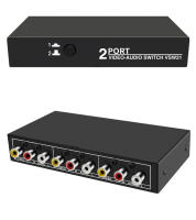 Ensamblador De Señales AV 2/4/8 Puerto Compuesto RCA Para Wii PS2 Xbox DVD STB HDTV Selector De Salida De Video Y Audio - details 6