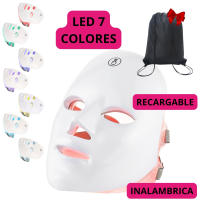 PORCHEDDU Máscara Facial Led Therapy De Fotón Device Regenerador De 7 Colores Equipo Rejuvenecimiento De La Cuero Acné Arrugas Líneas Expression ManchasRosacea Luz Diodos Recargable de - details 4
