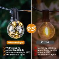 Luz De Cadena Exterior 11.7M 32 Luces LED G40 8 Modos Impermeable Para Jardín Garland De Luces Esfericas De Exterior - details 3