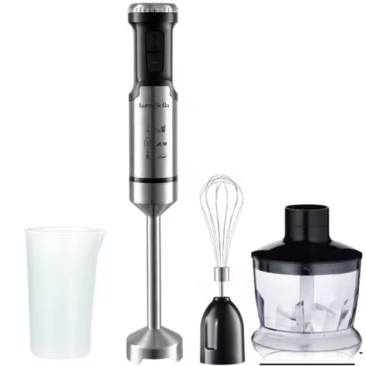LoLek Batidora de Mano 4 en 1 | 300W de Potencia | Batidor de Huevos | Picador de Carne y Verduras | Licuadora Potente | Incluye Taza Medidora | Diseño Ergonómico | Fácil de Limpiar y Usar | Herramienta Multifunción para Cocina 🍲⚡ - 1
