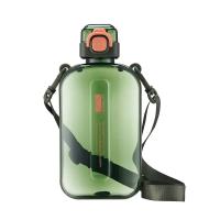 Botella De Agua Deportiva De Viaje Transparente Y Plana De 750ML Con Correa Ajustable Diseño Elegante Y Delgado Para Camping Y Deportes - details 2
