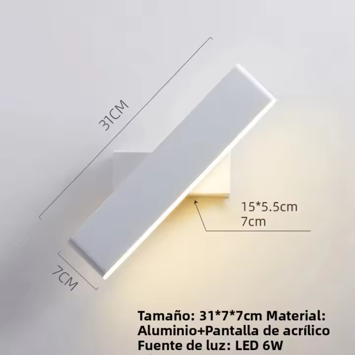 Lámpara De Pared LED Moderna Para Decoración De Hogar Y Habitaciones Iluminación Nordic Sconces Vínculo Dormitorio Lámpara De Espejo Frontal - 1