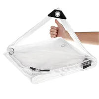 Tela Transparente Impermeable Y Antigolpes De PVC Para Jardín Cobertura Protectora Para Plantas De Suculentas Y Terrazas Previene La Neve - details 0