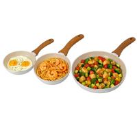 SAN IGNACIO Set de 3 Sartenes antiadherentes en Aluminio prensado Ø16Ø20Ø24 cm ACACIA - details 3