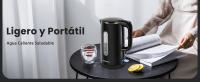 Aigostar Hervidor de Agua Eléctrico 1.7L 2200W Negro con Doble Capa Anti-Quemaduras, Ventana de Agua y VDE - Protección contra Ebullición en Seco, Apagado Automático, Base Giratoria 360 ° y Luz Indicadora Azul - details 6
