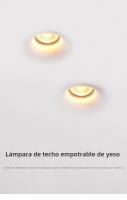 Lámpara De Techo Integrada LED Anti-Deslumbrante GU10 Para Sala De Estar Y Pasillo Iluminación Interior Sin Marco - details 2