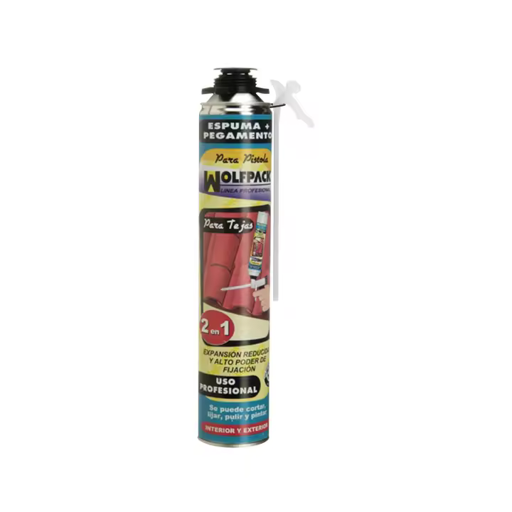 SANCO STORE - WOLFPACK LINEA PROFESIONAL Espuma Poliuretano 750 ml. Tejas Para Pistola - 1
