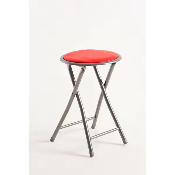 Taburete Plegable Rojo - 1