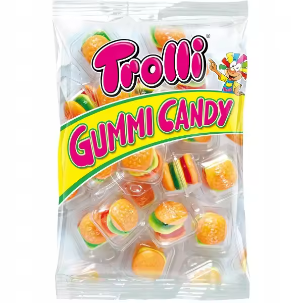 GOMINOLAS MINI BURGUERS TROLLI BOLSA 50 UNDS. SIN GLUTEN - 1