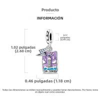 Encantos Originales De Plata 925 Para DIY Pulsera Y Collar Joyería Para Mujer Con Deseño De Sol Y Luna Joyas Delicadas - details 80