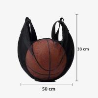 Bolsa De Almacenamiento Para Balones De Deporte Con Bolsillo De Cremallera Y Red De Soporte Deportivo Para Baloncesto - details 11