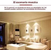 Downlight LED 220V Tres Colores Ajustables 5W 7W 9W 12W 15W Luz De Techo Recortada En Blanco Frío Y Cálido Lámpara - details 14