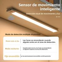 Luz LED Sensor De Movimiento Wireless Recargable Para Armario Cocina Escaleras Luz De Noche Tipo C Iluminación Para Armario Wardrobe - details 4