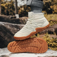 Botas De Invierno Para Hombre Botines De Nieve Antideslizantes Y Cálidos Con Peluche Casual Ligeros Para Senderismo - details 14