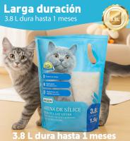 Nobleza Pack Ahorro 8 bolsas Arena de Sílice Para Gatos – Absorción Ultra y Control de Olores (3,8L / 1,5kg) - details 2