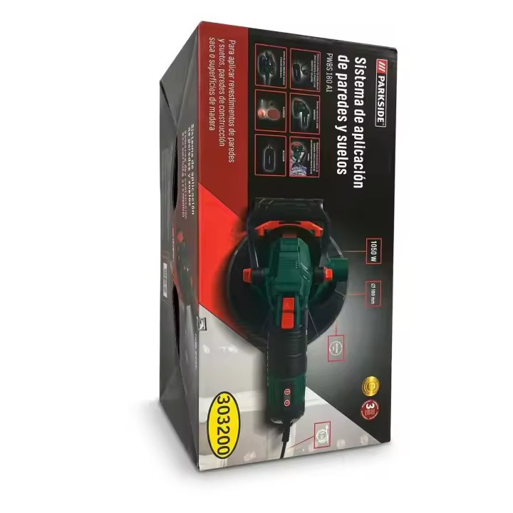Lijadora de pared-Sistema de aplicación de paredes y suelos Parkside PWBS 180 A1 - 1