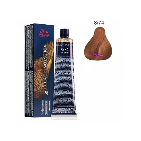 Tinte Koleston Perfect Me+ Deep Browns 8/74 Rubio Claro Marron Cobrizo 60 ml. Wella - 1