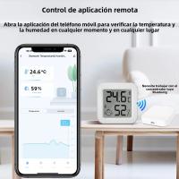 Sensor De Temperatura Y Humedad Bluetooth Tuya Con Pantalla LCD Mini Higrómetro Inteligente Control Remoto Por App Para El Hogar - details 9